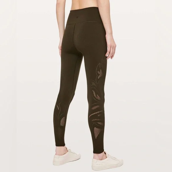 Lululemon Reveal Tight *En Avante in Dark Olive - Picture 2 of 10
